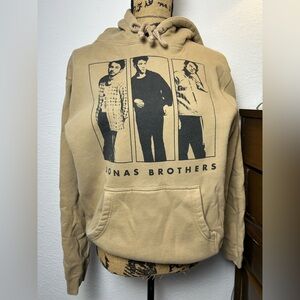 Jonas Brother women’s brown and black hoodie graphic top 100% cotton